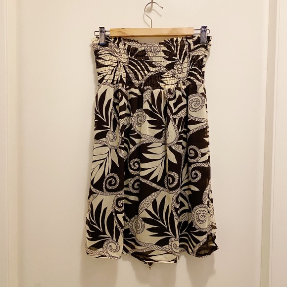 NWT Request Smocked Tribal Strapless Boho Top M - Picture 2 of 8